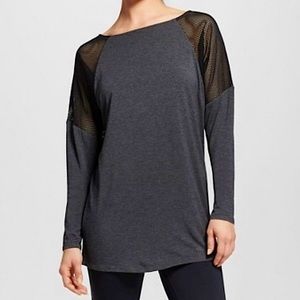 Champion Grey Long Sleeve Shirt Size Large